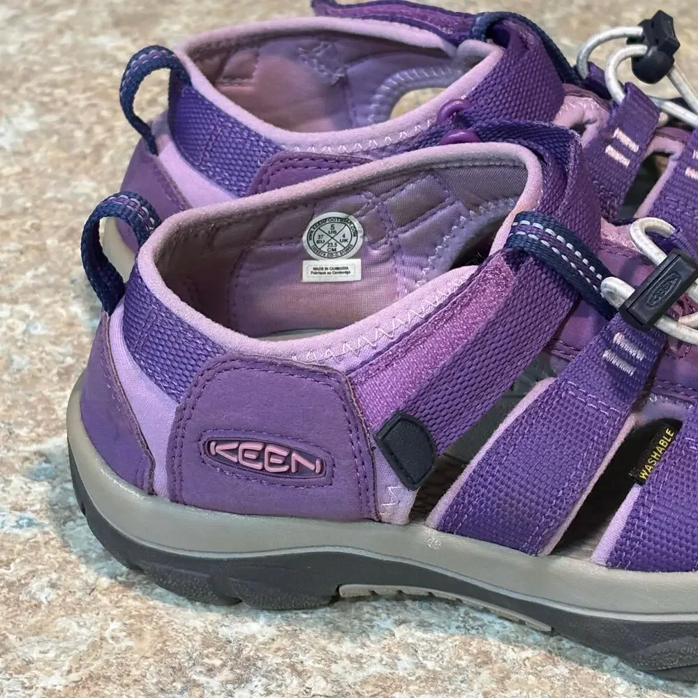 Keen Children's Purple Lavender Newport H2 Hiking Outdoor Water Shoes Size 5